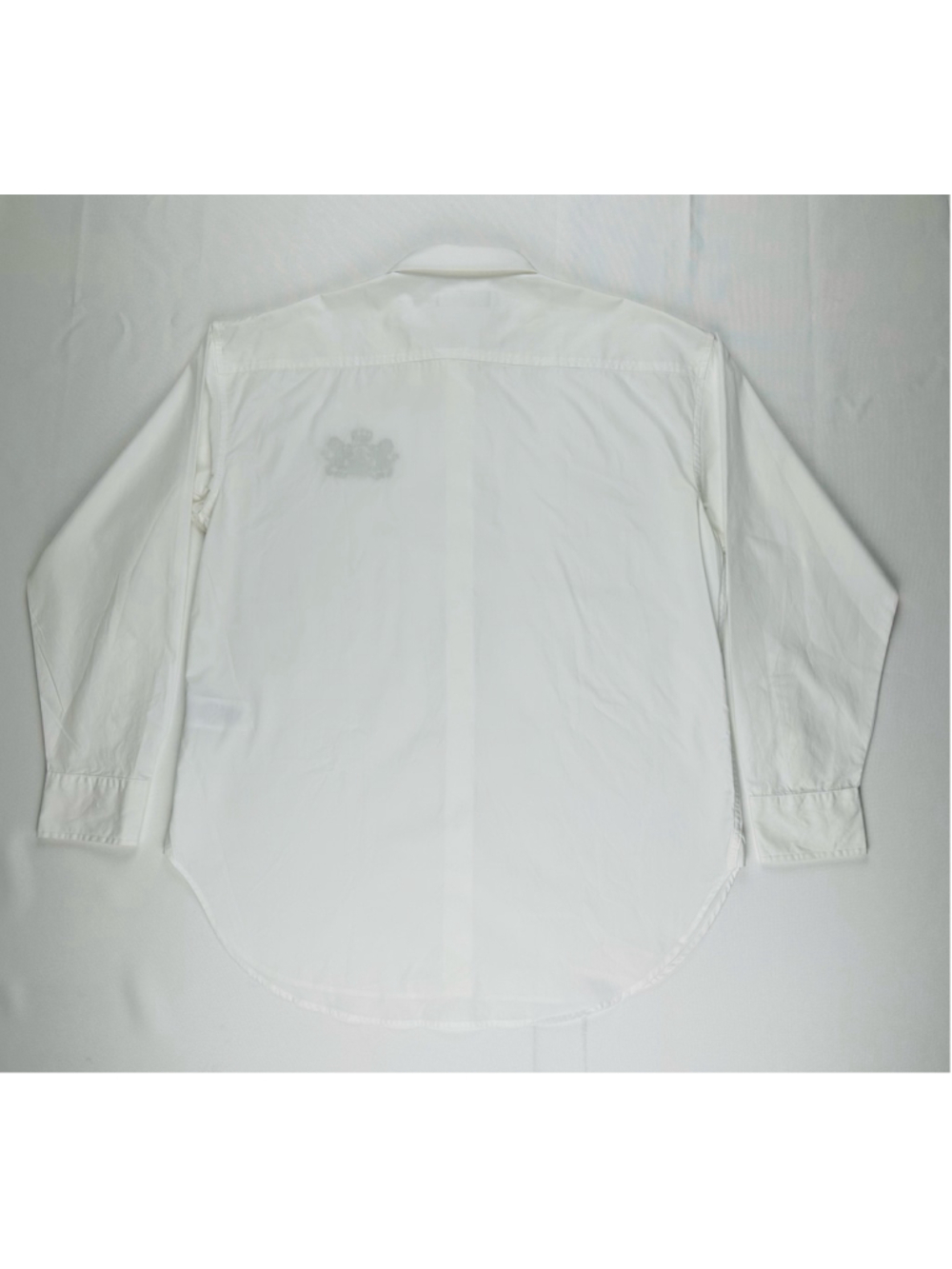 Lauren Ralph Lauren Women’s L White Cotton Shirt Gold Crest Logo Buttons - Picture 6 of 13